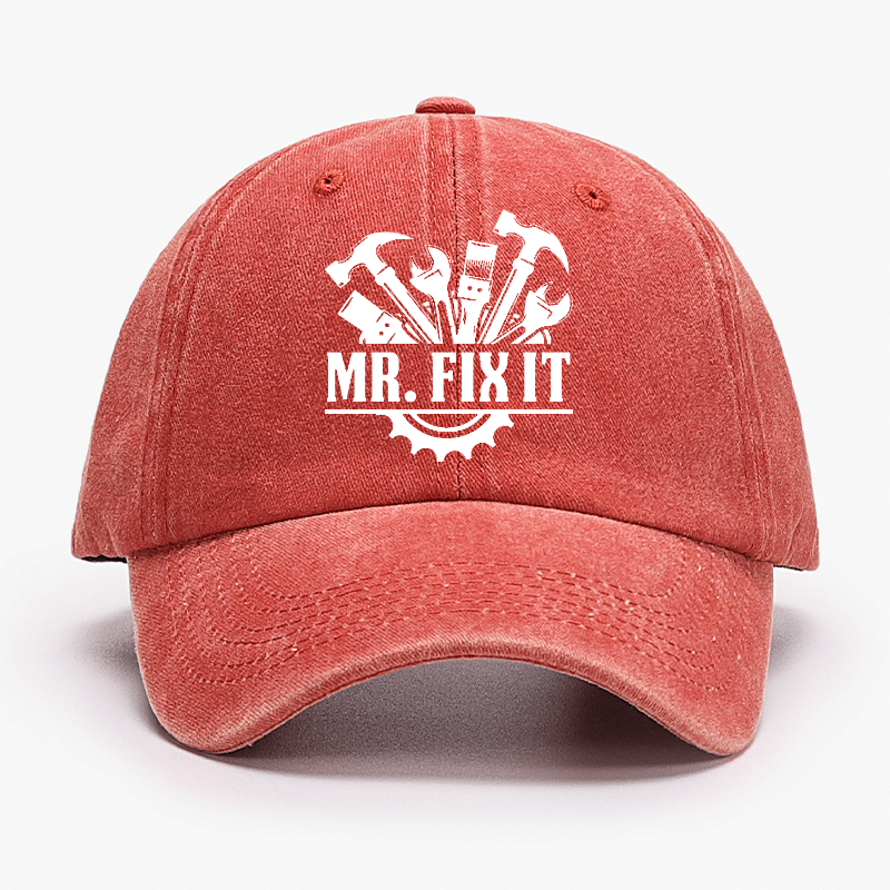 Mr. Fix It Funny Dad Gift Baseball Cap-Maturelion