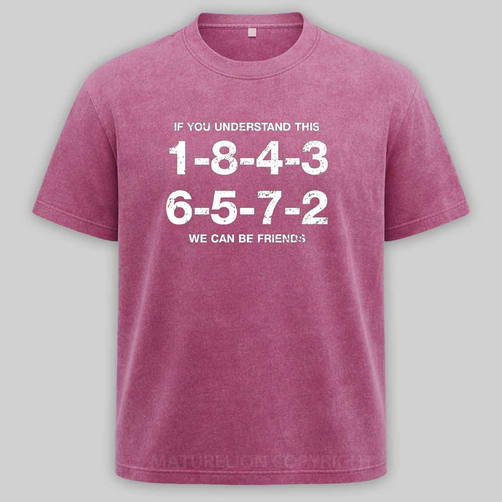 Maturelion 1-8-4-3-6-5-7-2 Firing Order Washed T-shirt