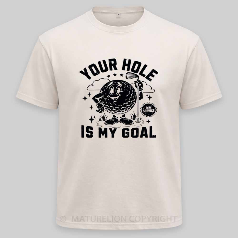 Maturelion Your Hole Is My Goal Washed T-shirt