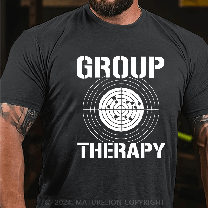 Maturelion Group Therapy Unisex Cotton T-shirt (Free Customization)