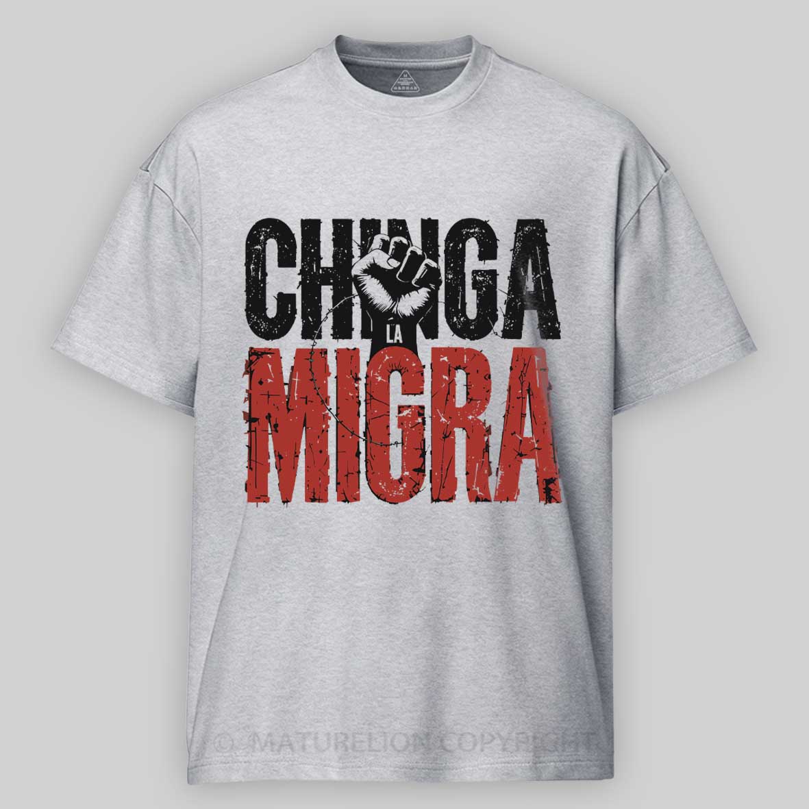 Maturelion Chinga La Migra Anti-ICE Cotton T-shirt