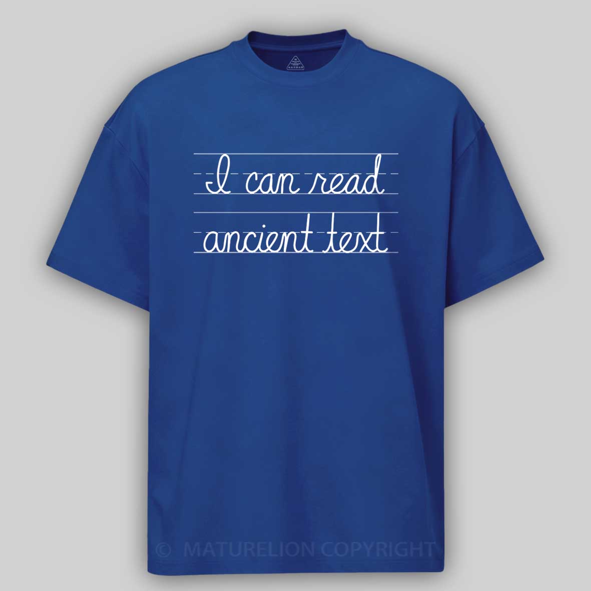 Maturelion Ancient Text Cotton T-shirt