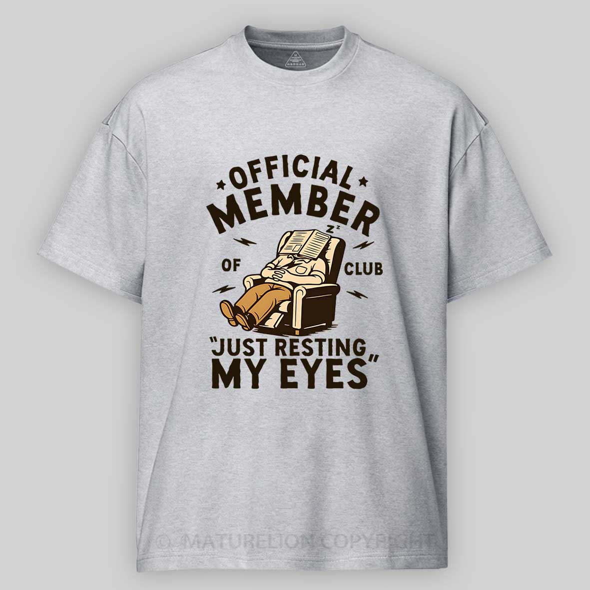 Maturelion Men's T-shirt Just Resting My Eyes Cotton T-shirt