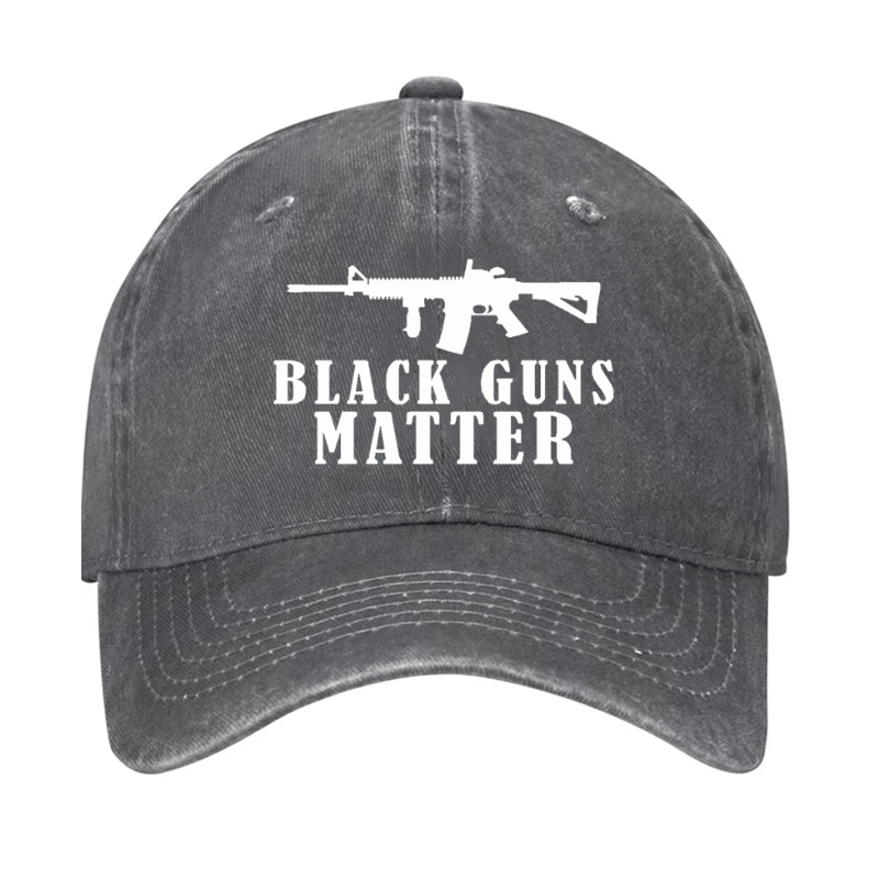 Black Guns Matter Cap (Free Customization)-Maturelion