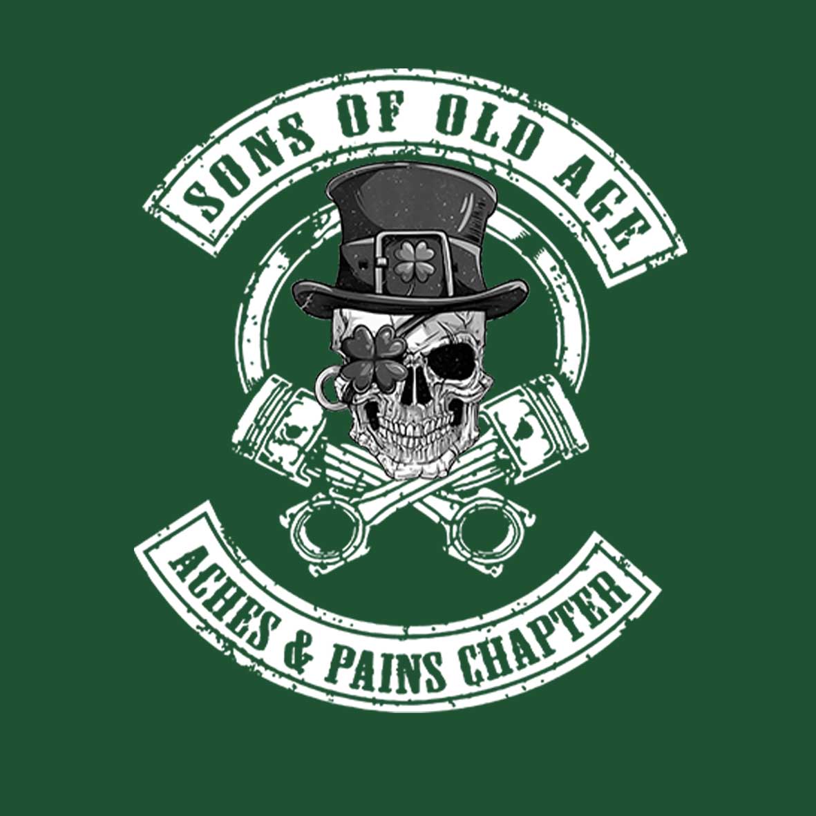 Maturelion St Patrick's T-shirt Sons Of Old Age Aches And Pain Chapter T-shirt