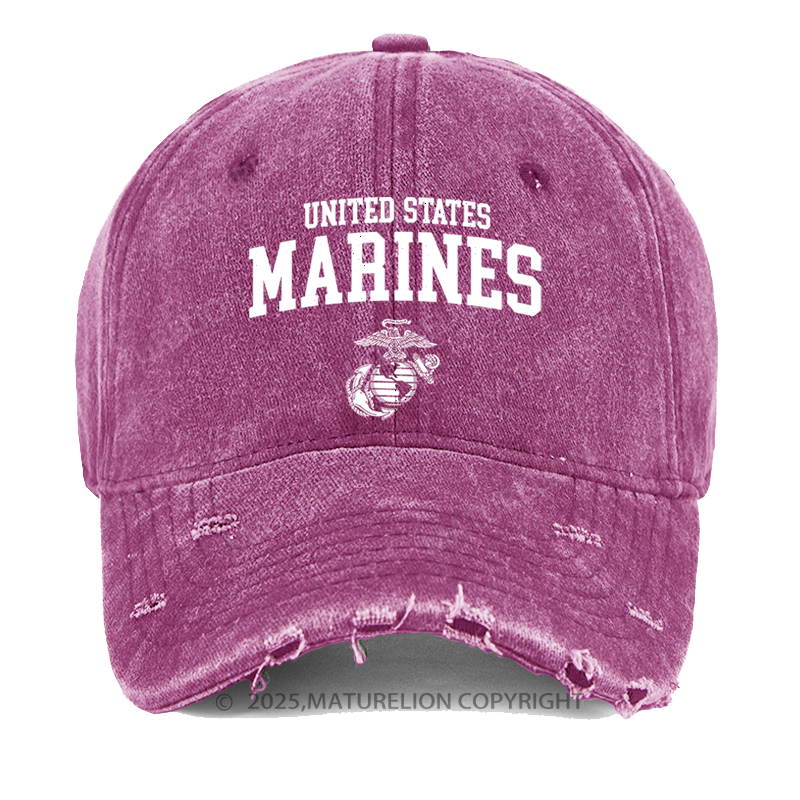 Maturelion United States Marines Washed Vintage Cap