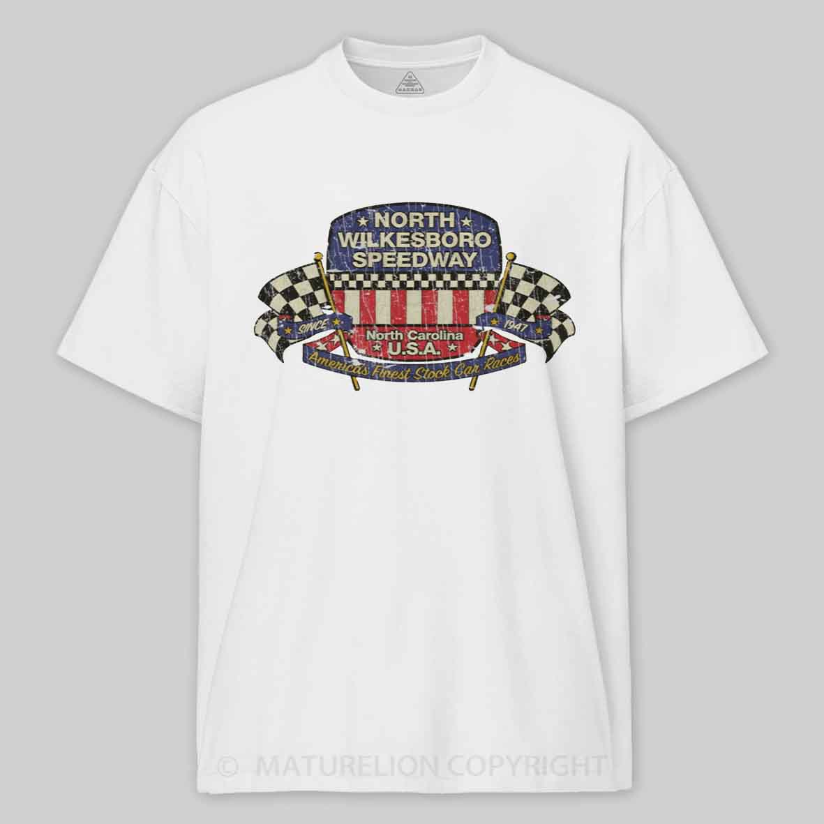 Maturelion North Wilkesboro Speedway 1947 Cotton T-shirt