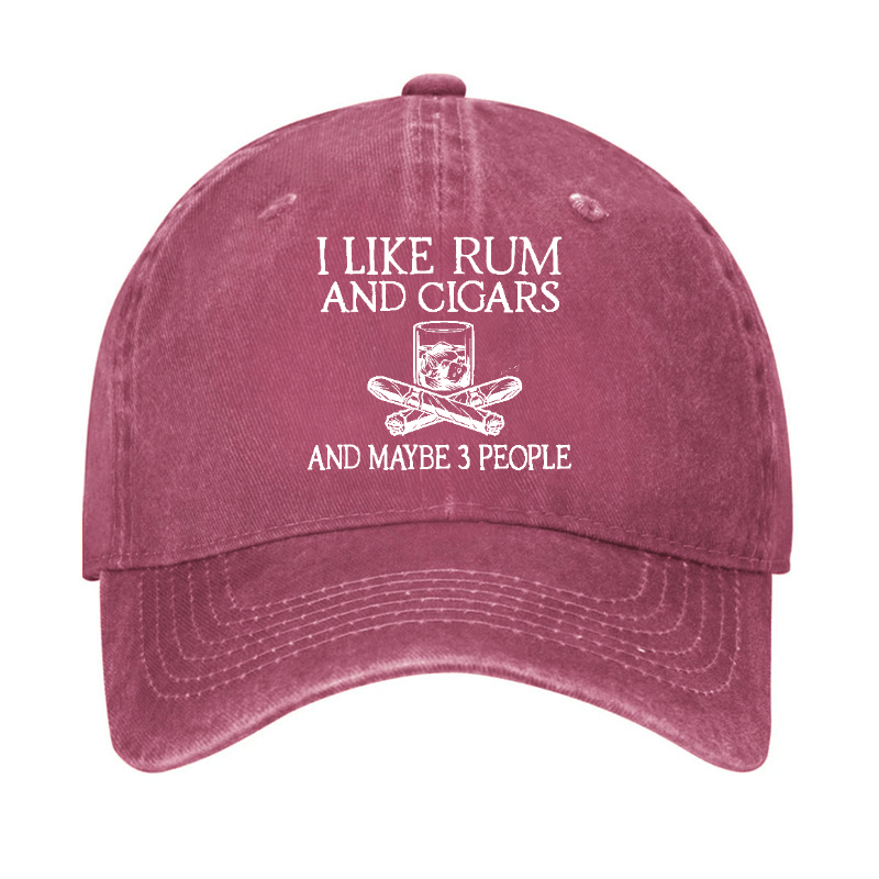 I Like Rum And Cigars And Maybe 3 People Cap-Maturelion