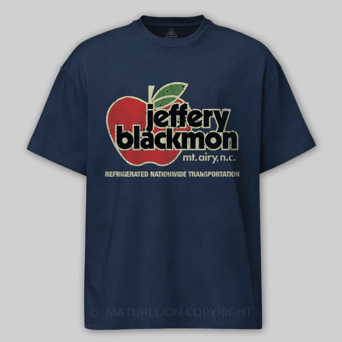Maturelion Jeffery Blackmon Trucking 1970 Cotton T-shirt