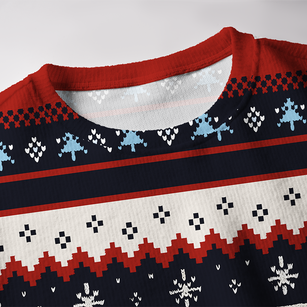 Maturelion A Girl And Her Dog Custom Photo Gift for For Dog Moms Christmas Sweater