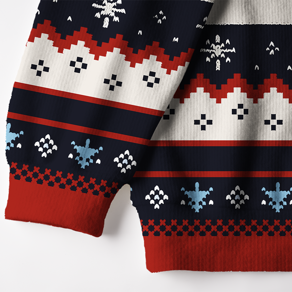 Maturelion A Girl And Her Dog Custom Photo Gift for For Dog Moms Christmas Sweater