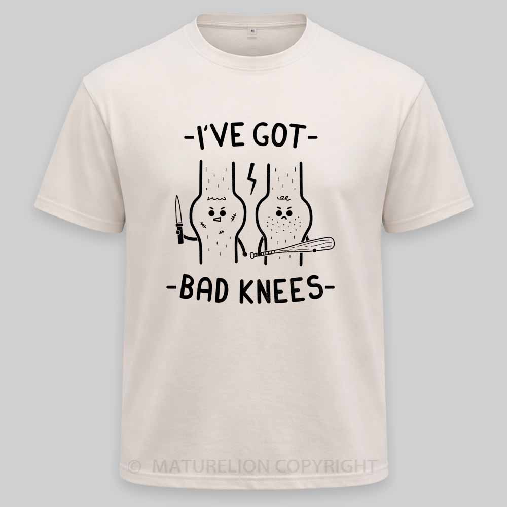 Maturelion Bad Knees Washed T-shirt
