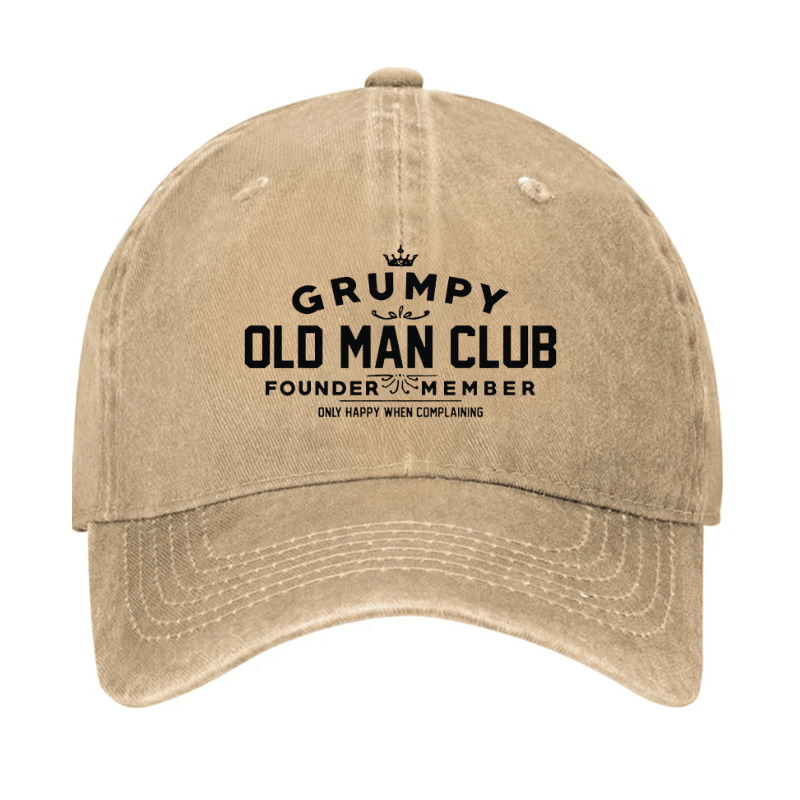 Grumpy Old Man Club Cap (Free Customization)-Maturelion