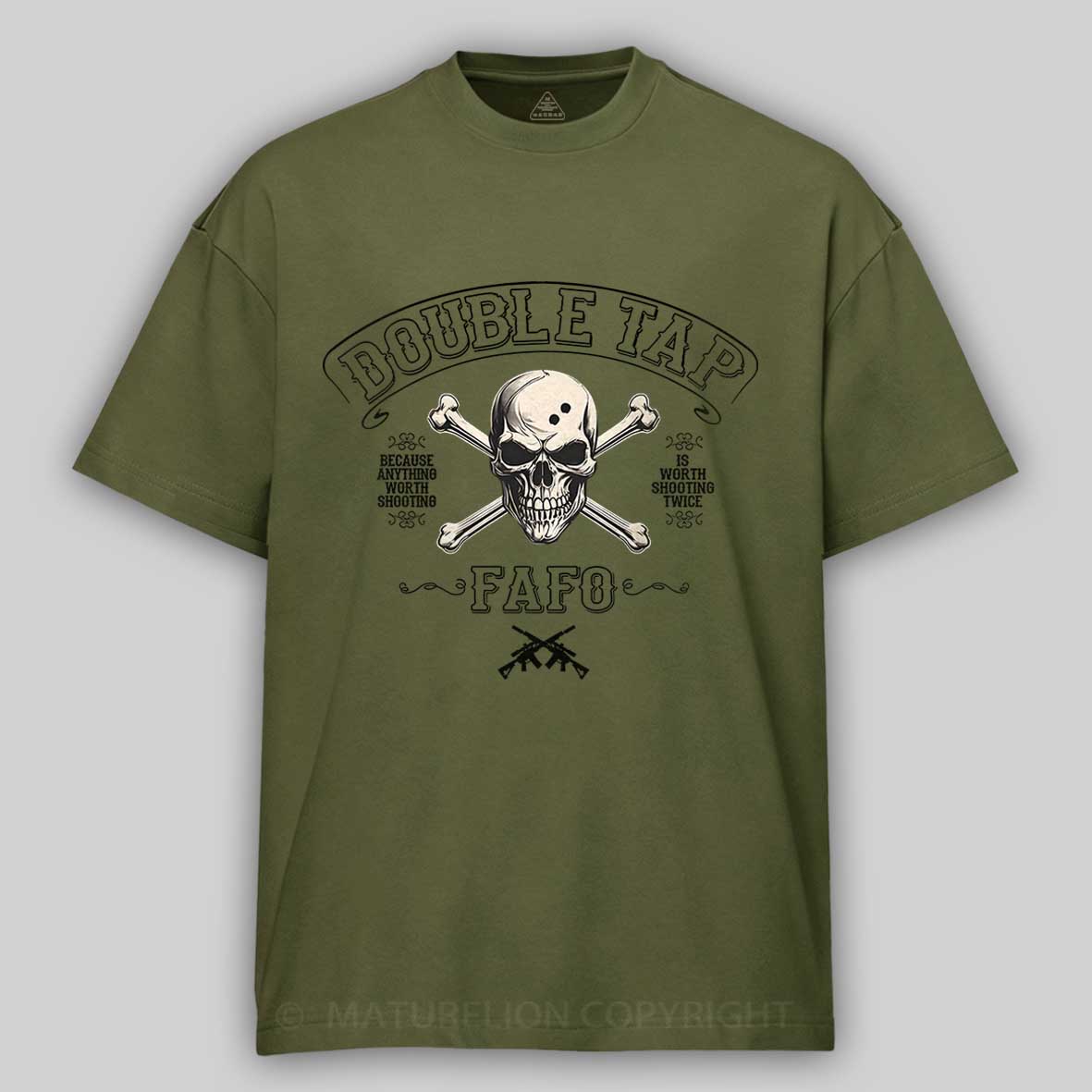 Maturelion Men's T-shirt Double Tap FAFO Cotton T-shirt