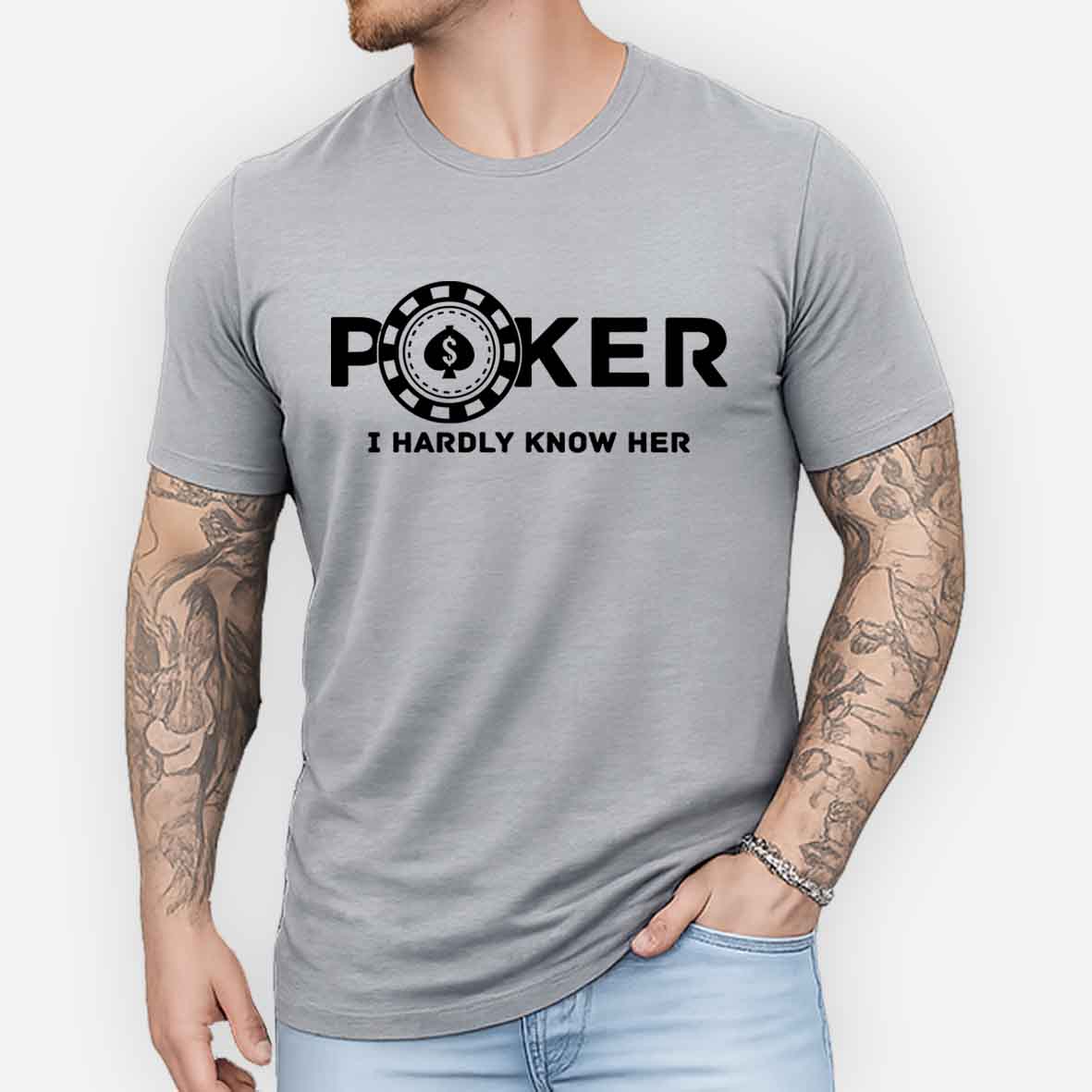 Maturelion Poker I Hardly Know Her Cotton T-shirt