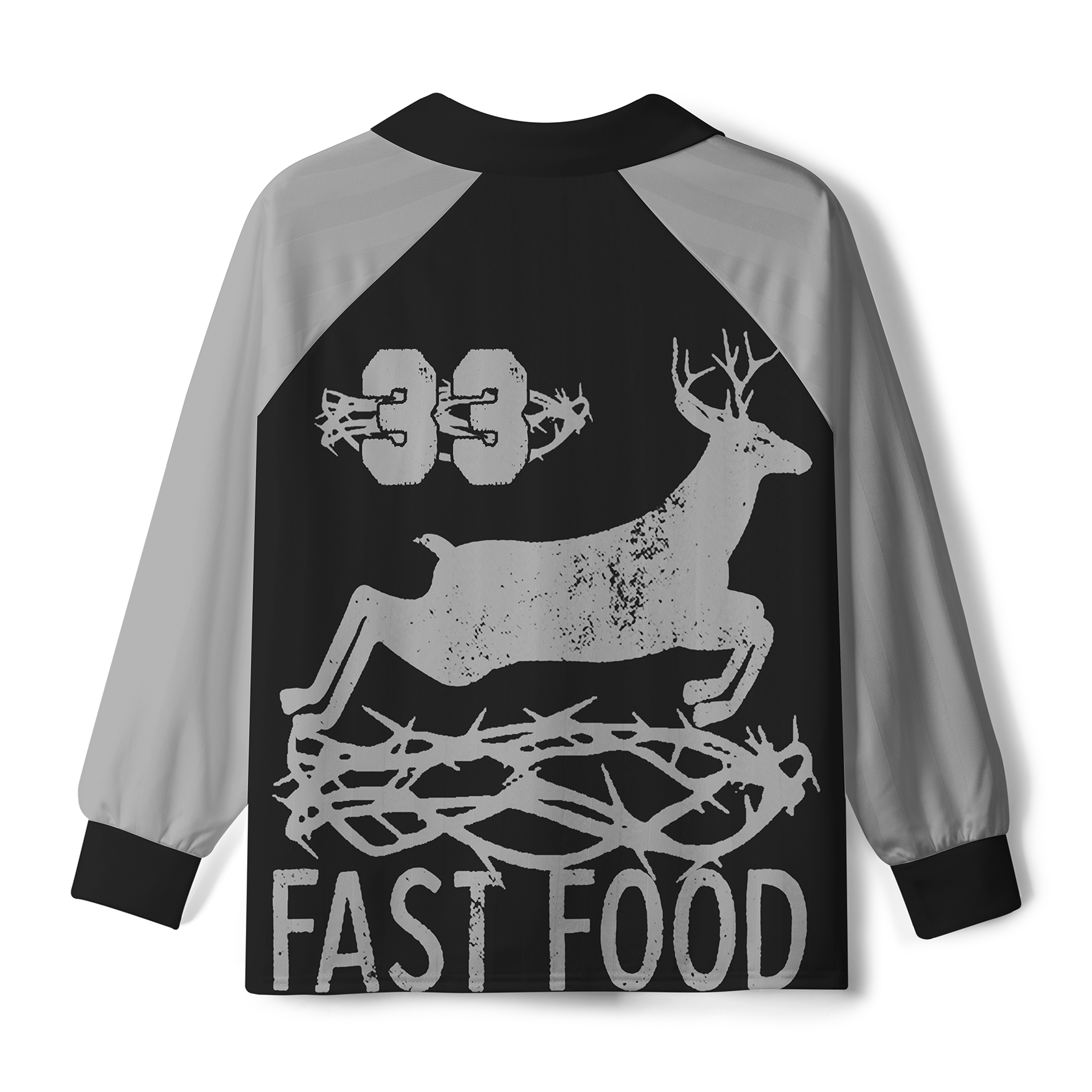 Maturelion Fast Food Funny Men Hunting Unisex Sleeve Soccer Jersey