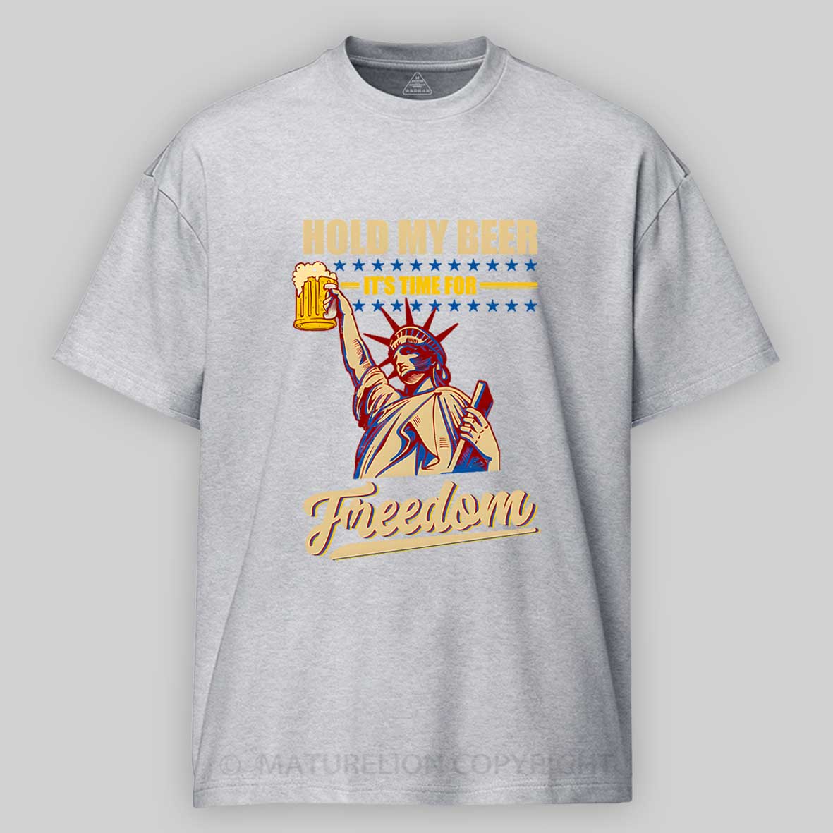 Maturelion Men's T-Shirt Hold My Beer 4th Of July T-shirt