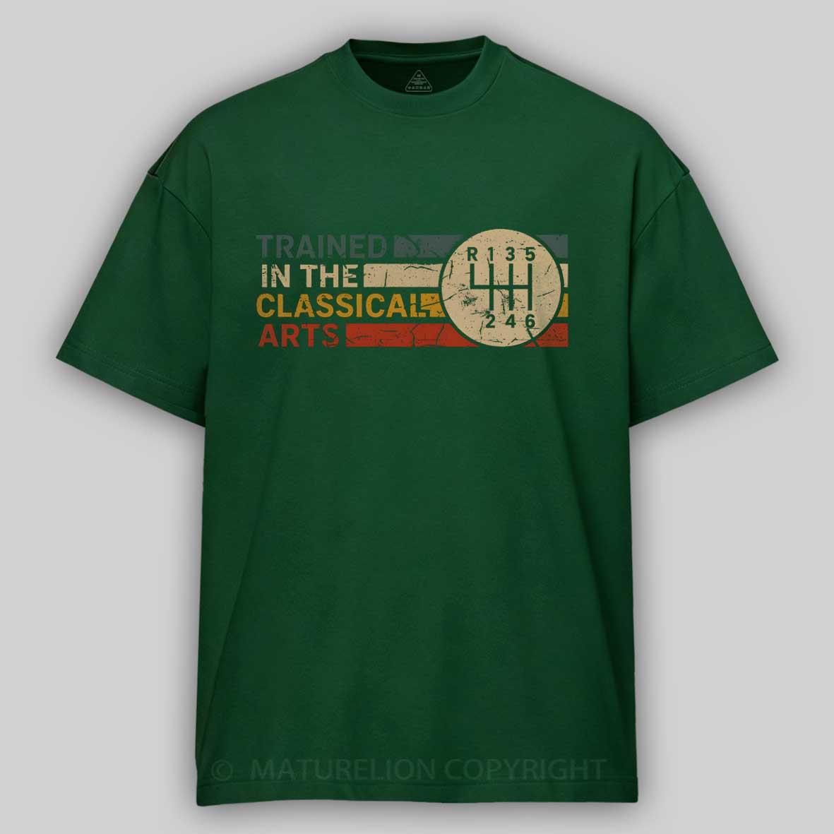 Maturelion TRAINED IN THE CLASSICAL ARTS - GRUNGE RETRO MANUAL Cotton T-shirt