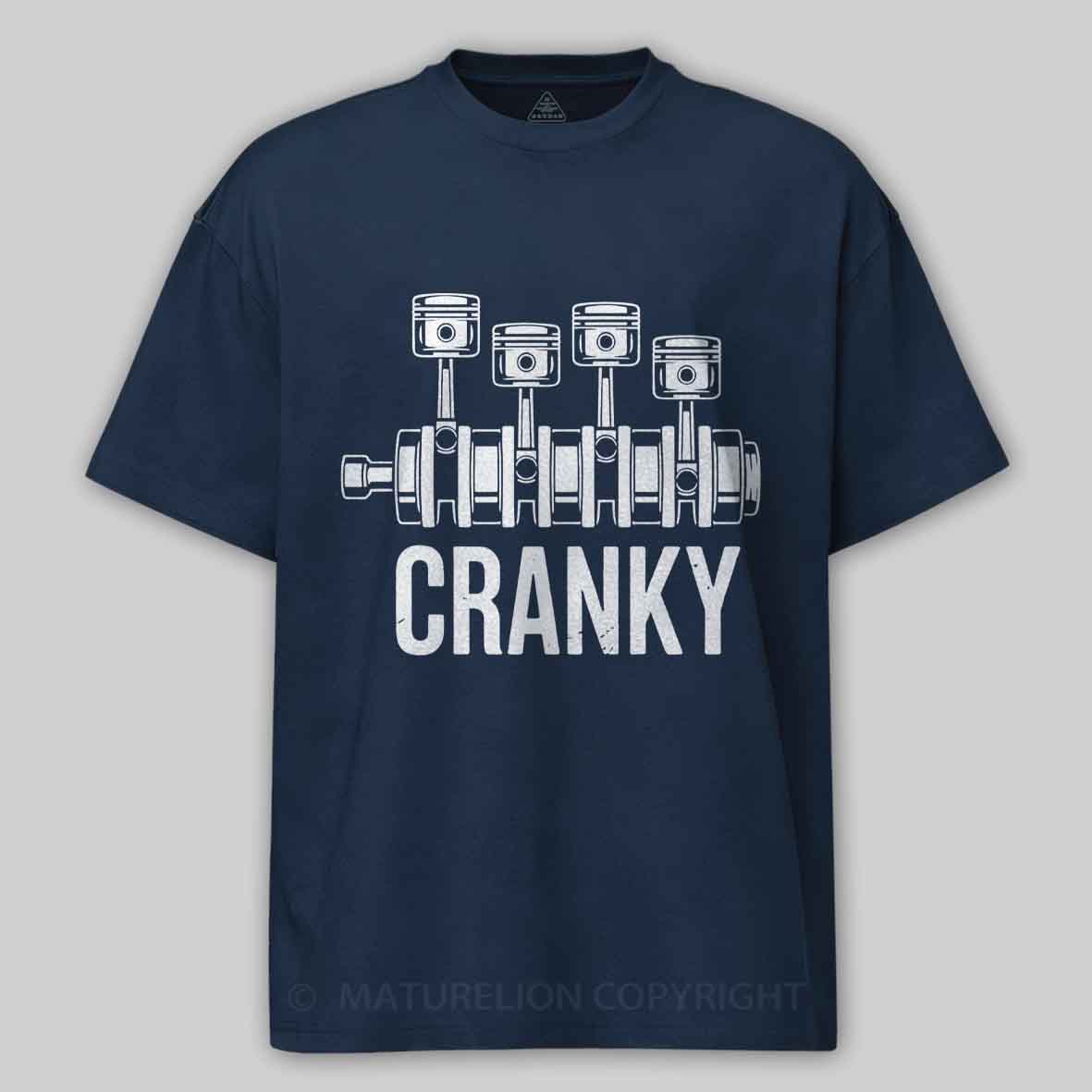 Maturelion Cranky Car Engine Cotton T-shirt