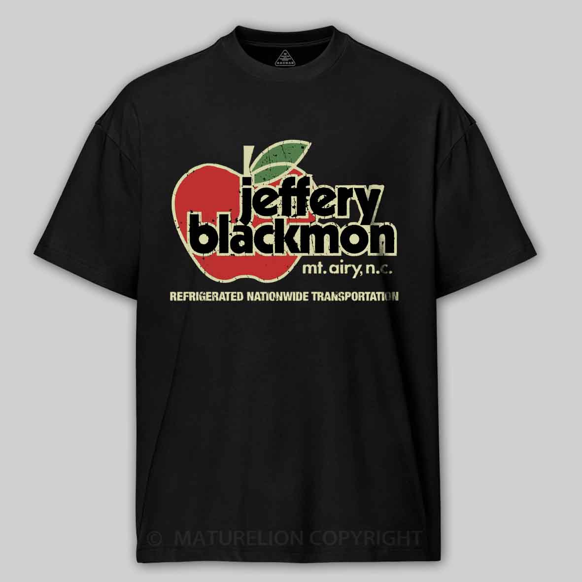Maturelion Jeffery Blackmon Trucking 1970 Cotton T-shirt