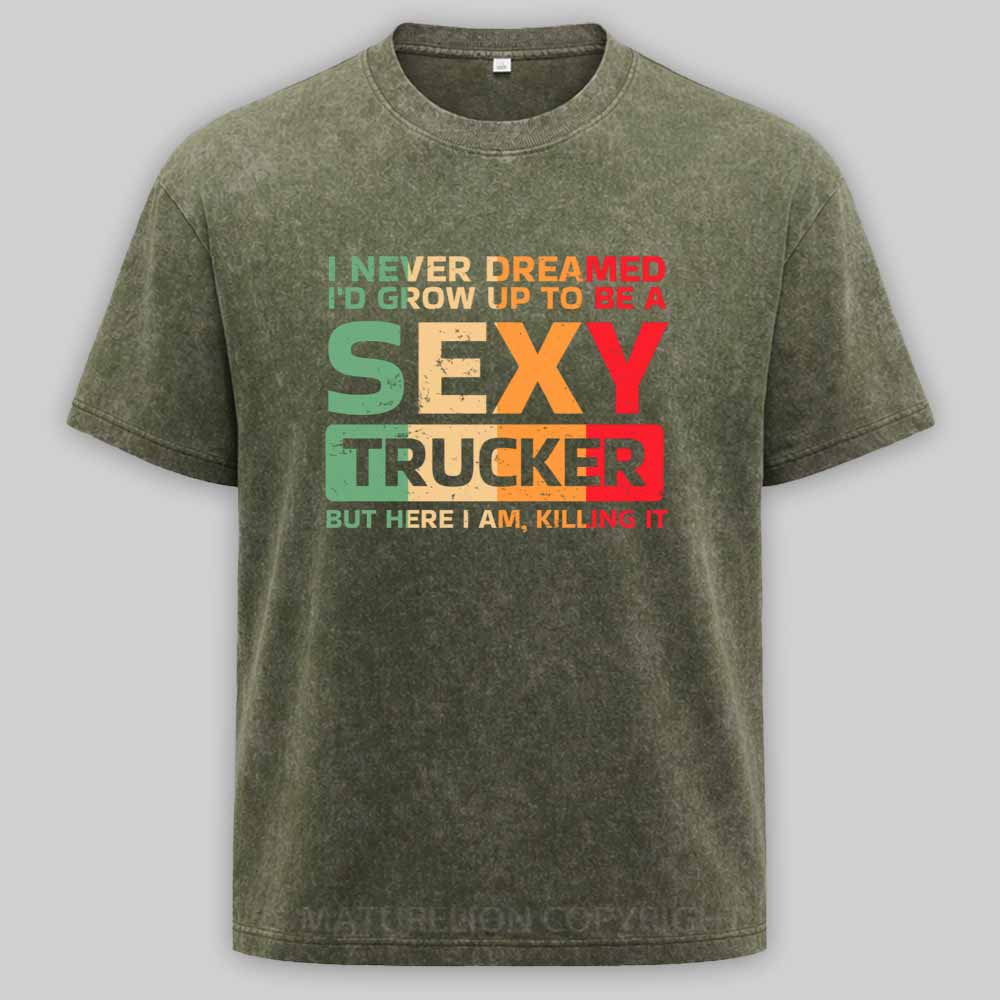 Maturelion trucker Washed T-shirt