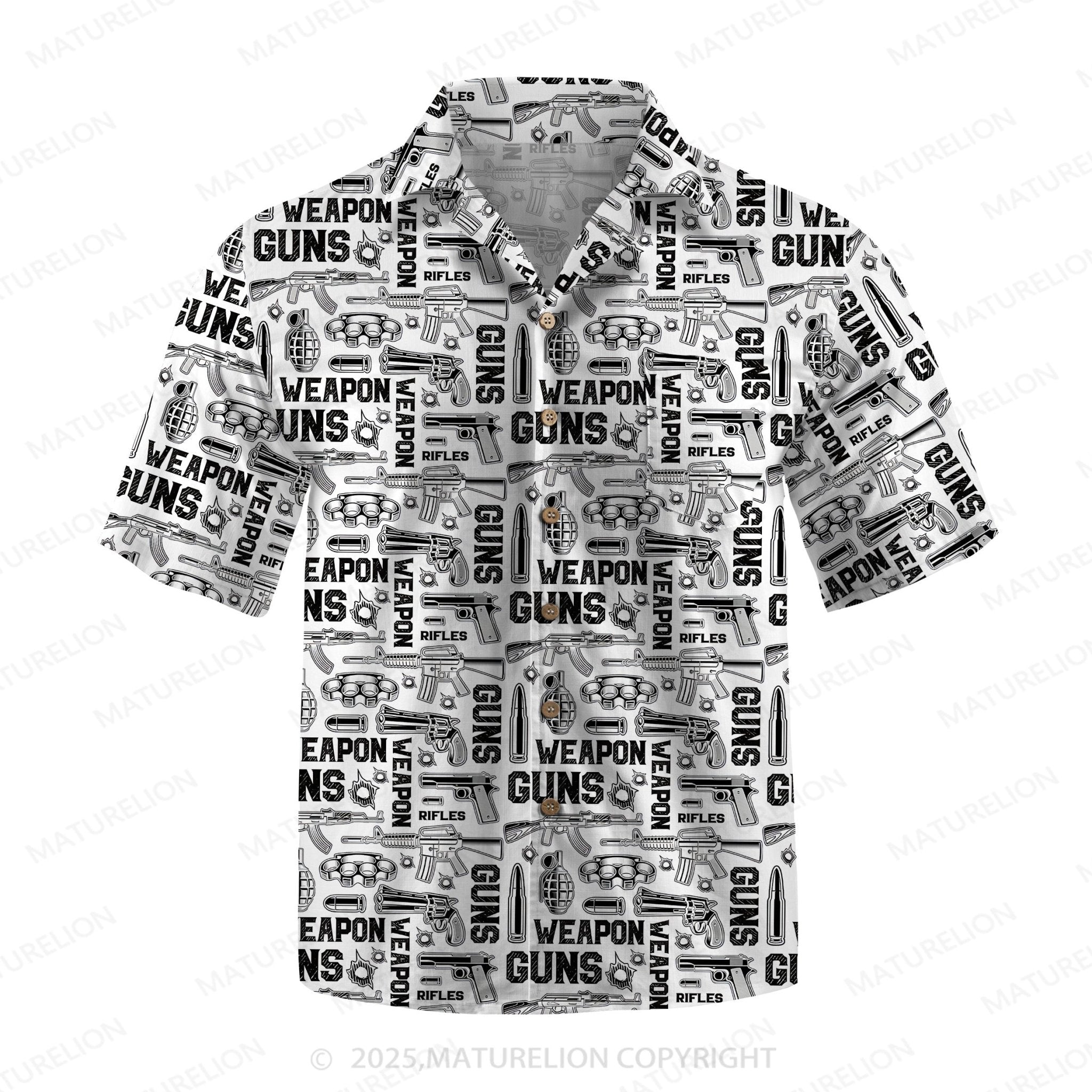 Maturelion Men's Hawaiian Shirt Tropical Breeze Hawaiian Shirt