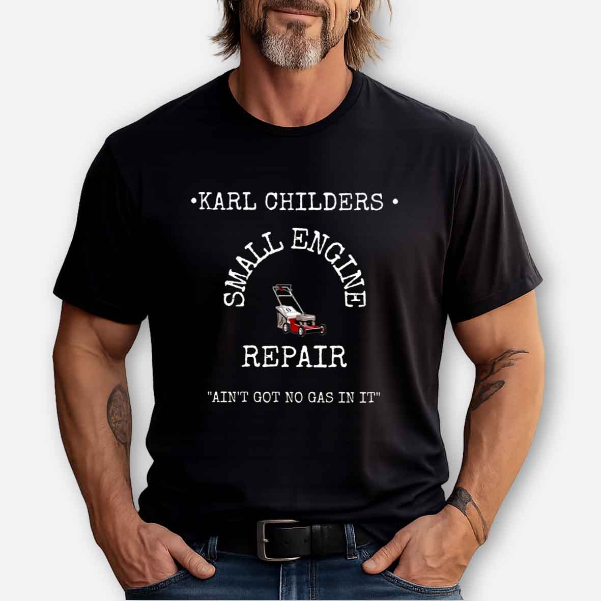 Maturelion KARL CHILDERS SMALL ENGINE REPAIR Cotton T-shirt