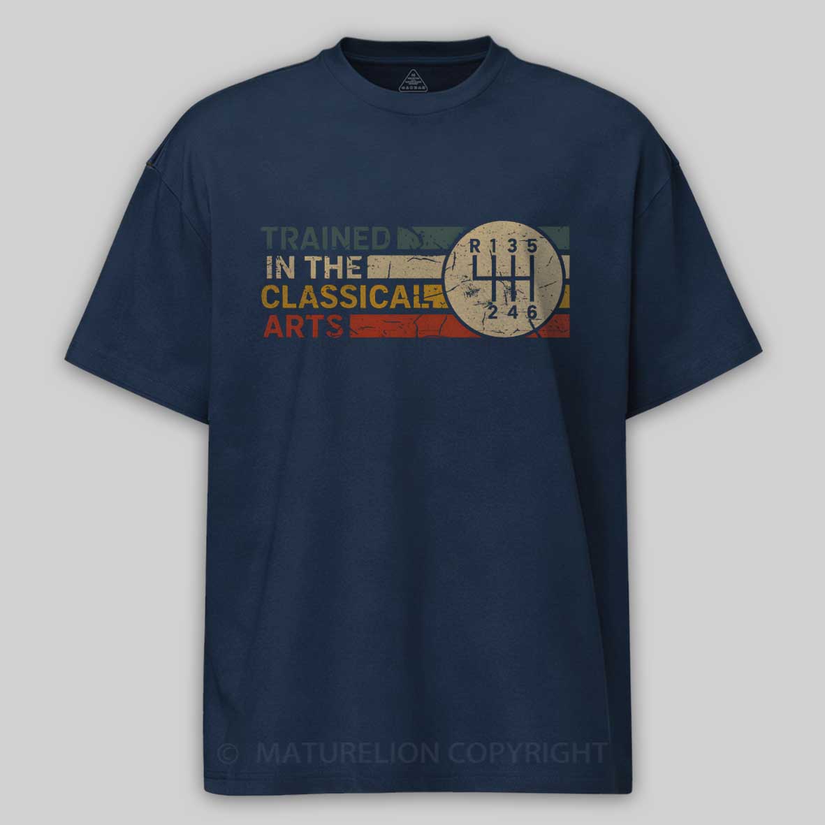 Maturelion TRAINED IN THE CLASSICAL ARTS - GRUNGE RETRO MANUAL Cotton T-shirt