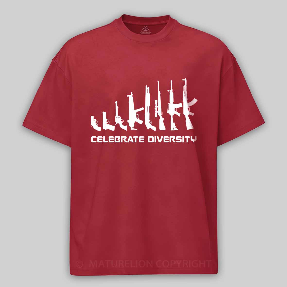 Maturelion Men's T-Shirt Celebrate Diversity Cotton T-Shirt