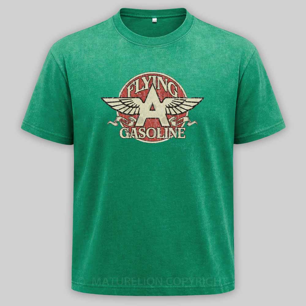 Maturelion Flying A Gasoline 1901 Washed T-shirt