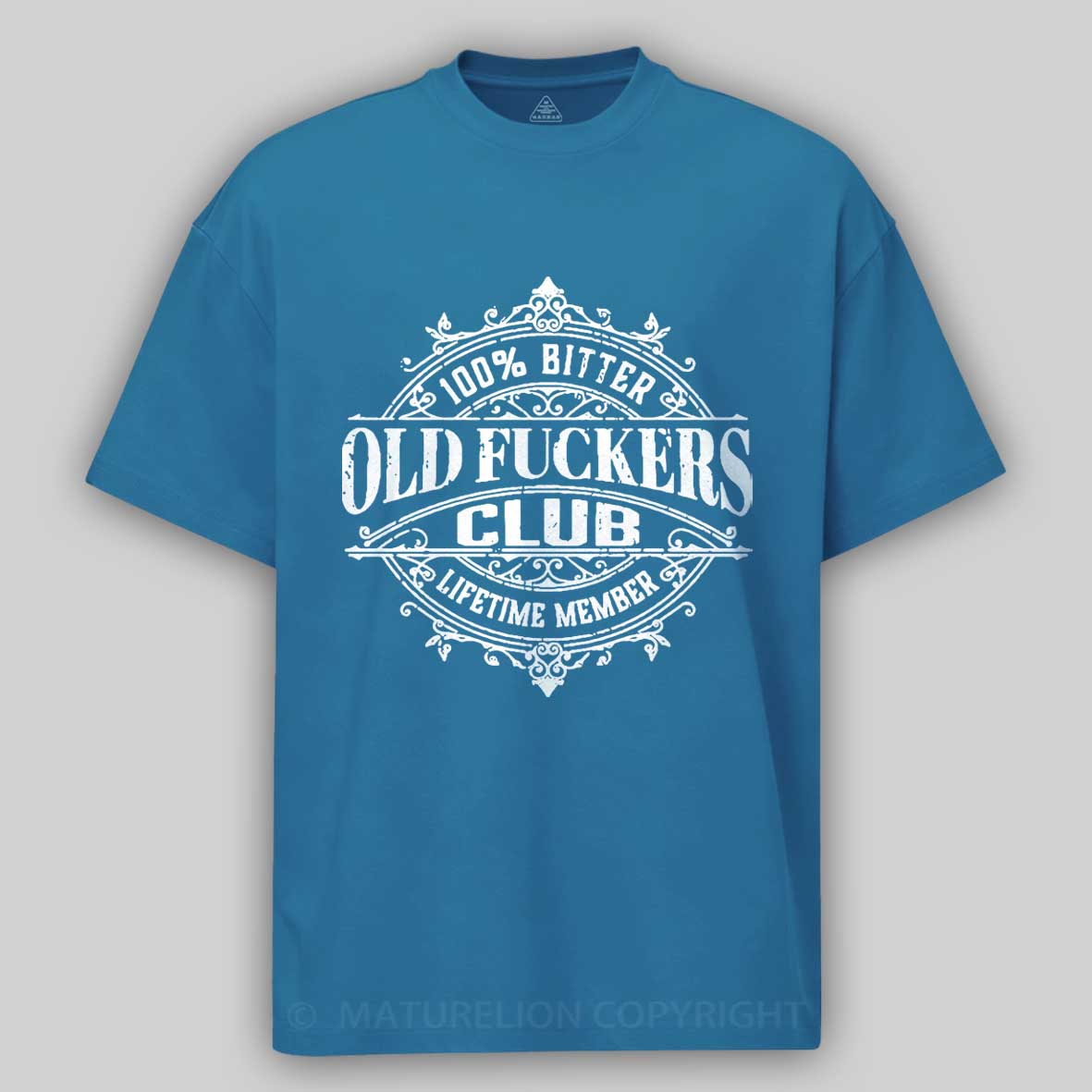 100% Bitter Old Fuckers Club Lifetime Member Cotton T-shirt-Maturelion
