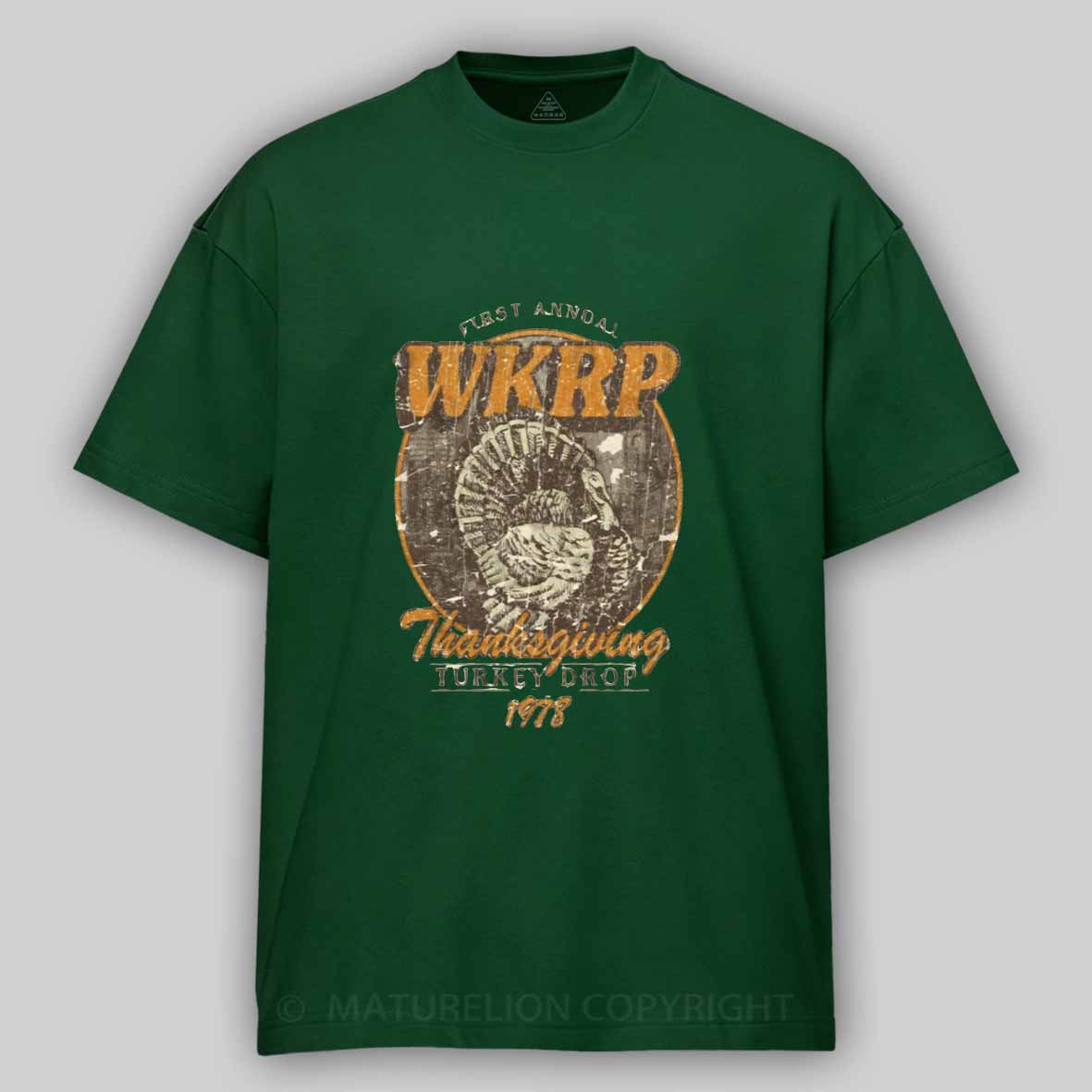 Maturelion WKRP Turkey Drop 1978 Cotton T-shirt