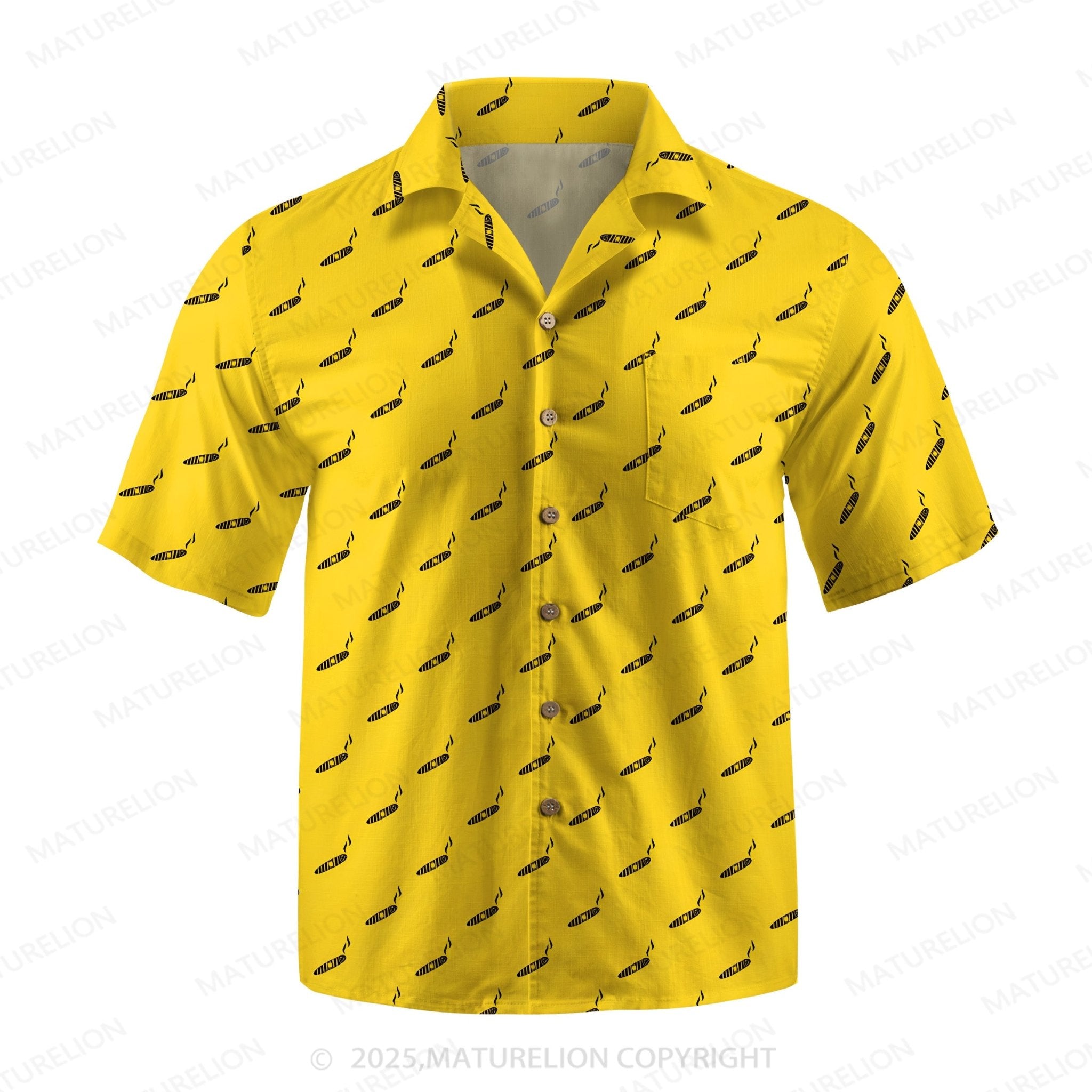 Maturelion Men's Hawaiian Shirt Blue Lagoon Hawaiian Shirt