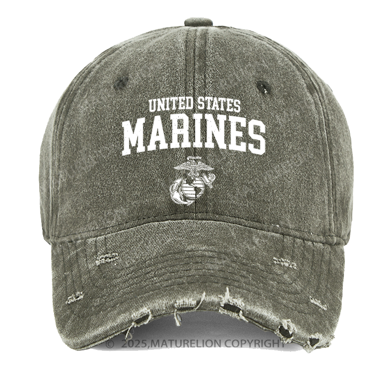 Maturelion United States Marines Washed Vintage Cap