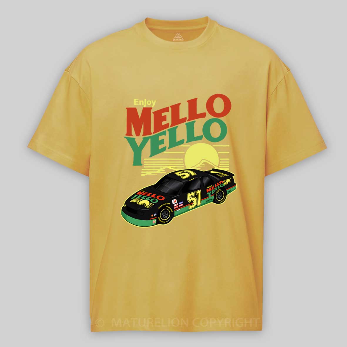 Maturelion Cole Trickle Mello Yello Car Cotton T-shirt