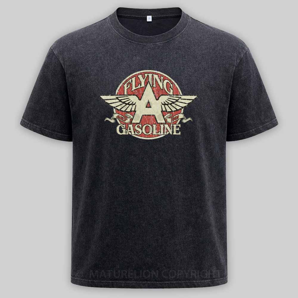 Maturelion Flying A Gasoline 1901 Washed T-shirt