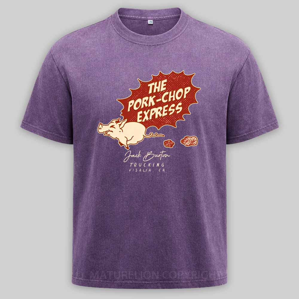 Maturelion The Pork Chop Express Vintage Washed T-shirt