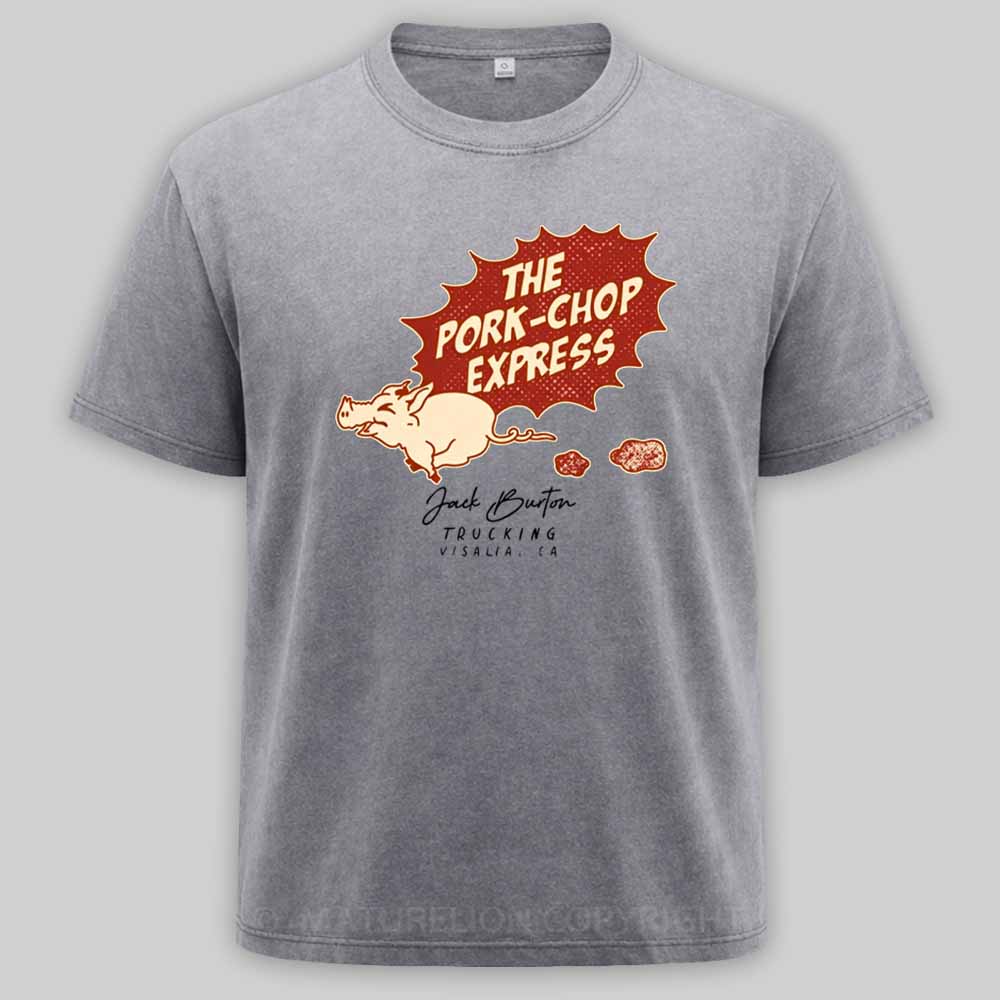 Maturelion The Pork Chop Express Vintage Washed T-shirt