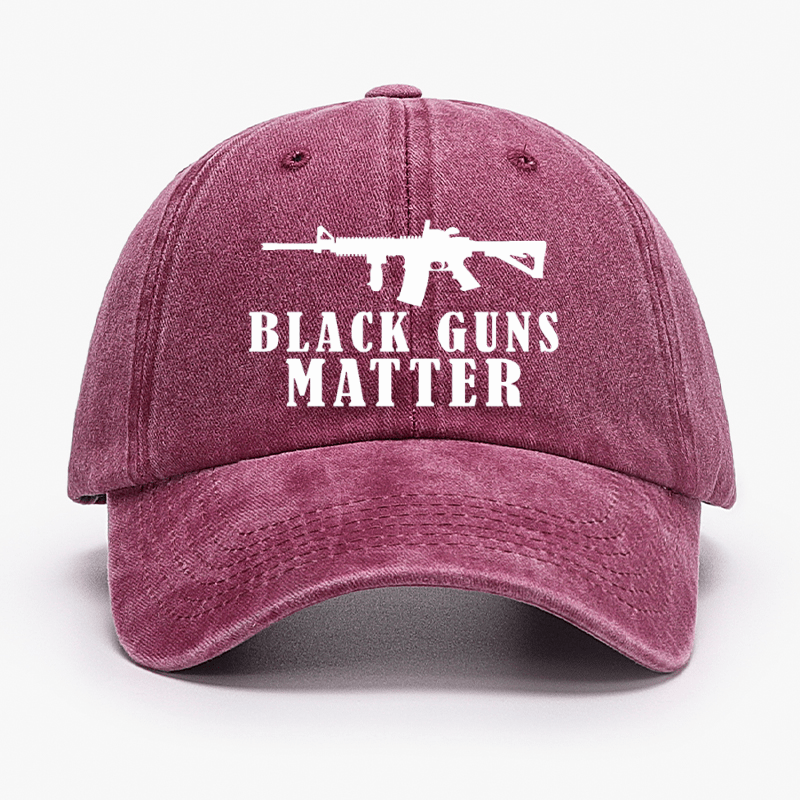 Black Guns Matter Cap (Free Customization)-Maturelion