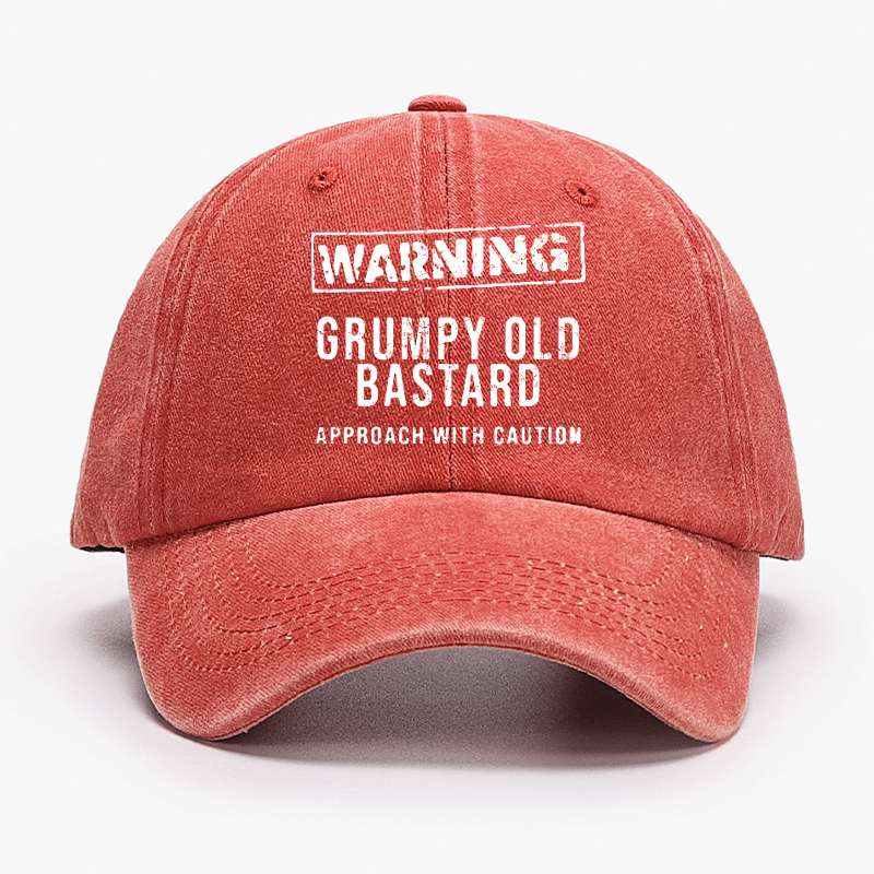 Warning Grumpy Old Bastard Approach With Caution Cap (Free Customization)-Maturelion
