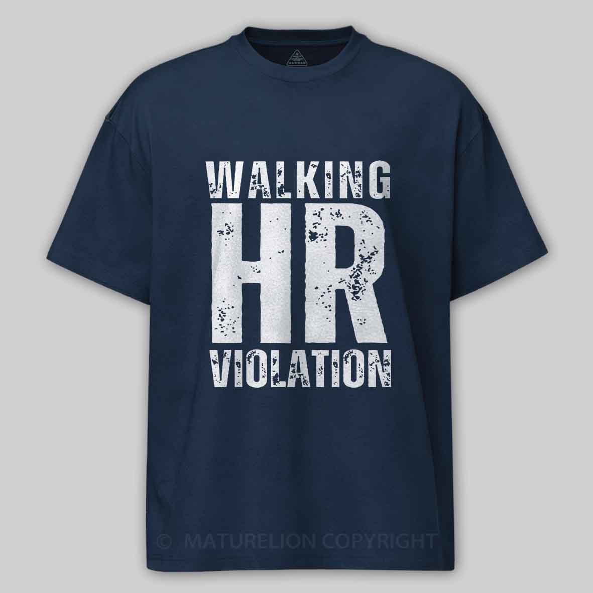 Maturelion Walking HR Violation Unisex Cotton T-shirt