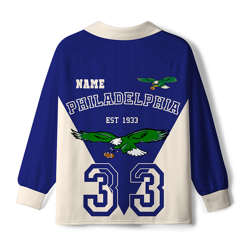 Maturelion Come on Eagle Long Sleeve Soccer Jersey