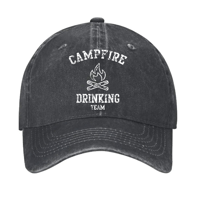 Campfire Drinking Team Funny Gift Cap-Maturelion