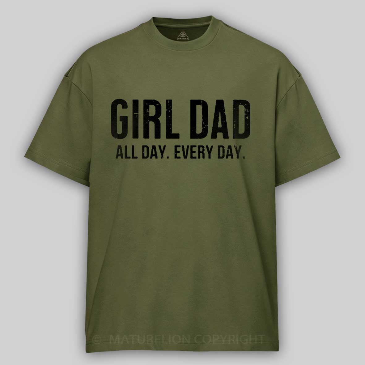 Girl Dad All Day Every Day Father's Day Cotton T-shirt 