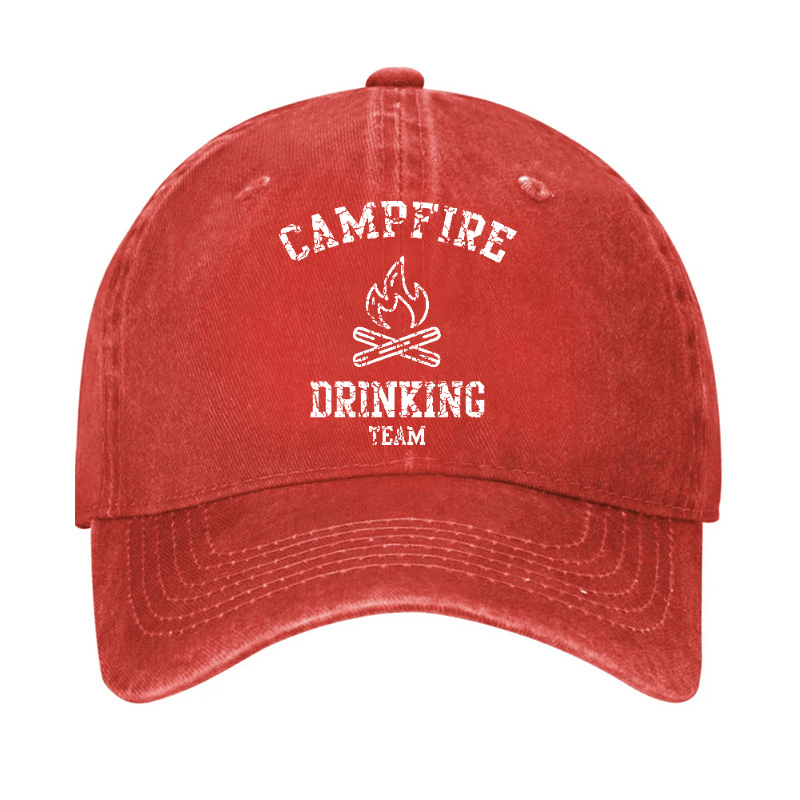 Campfire Drinking Team Funny Gift Cap-Maturelion
