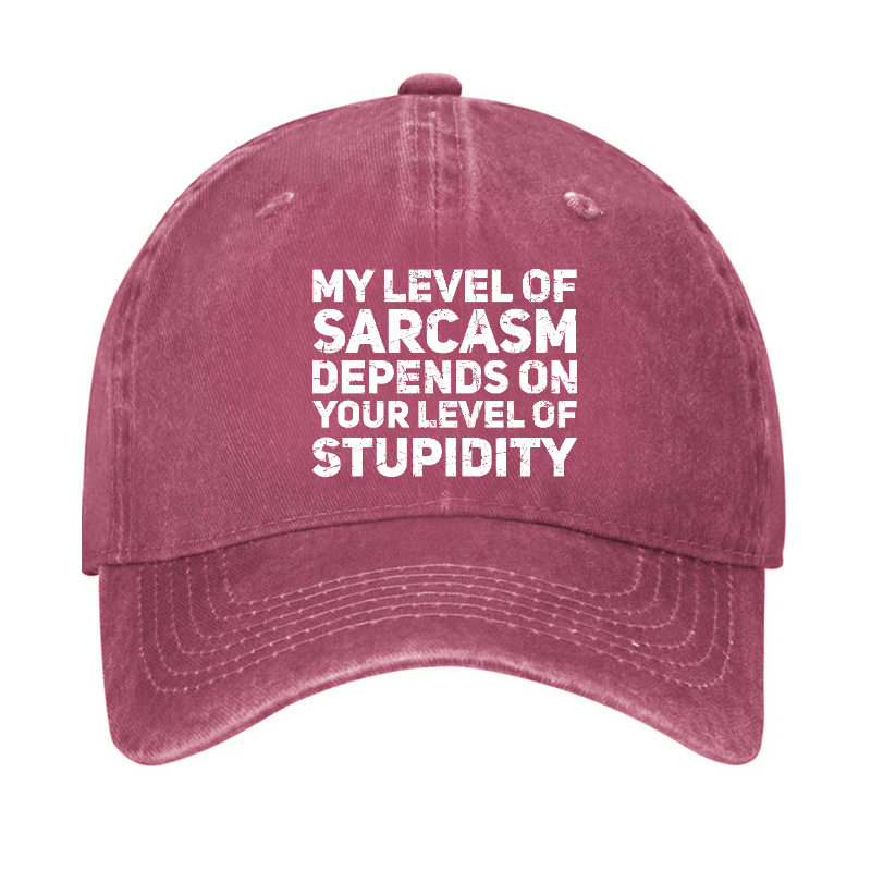 My Level Of Sarcasm Depends On Your Level Of Stupidity Cap-Maturelion