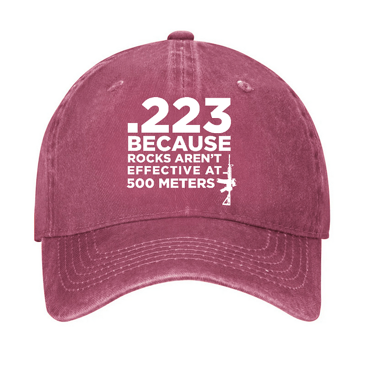 Maturelion .223 Because Rocks Aren'T Effective At 500 Meters Cap (Free Customization)-Maturelion