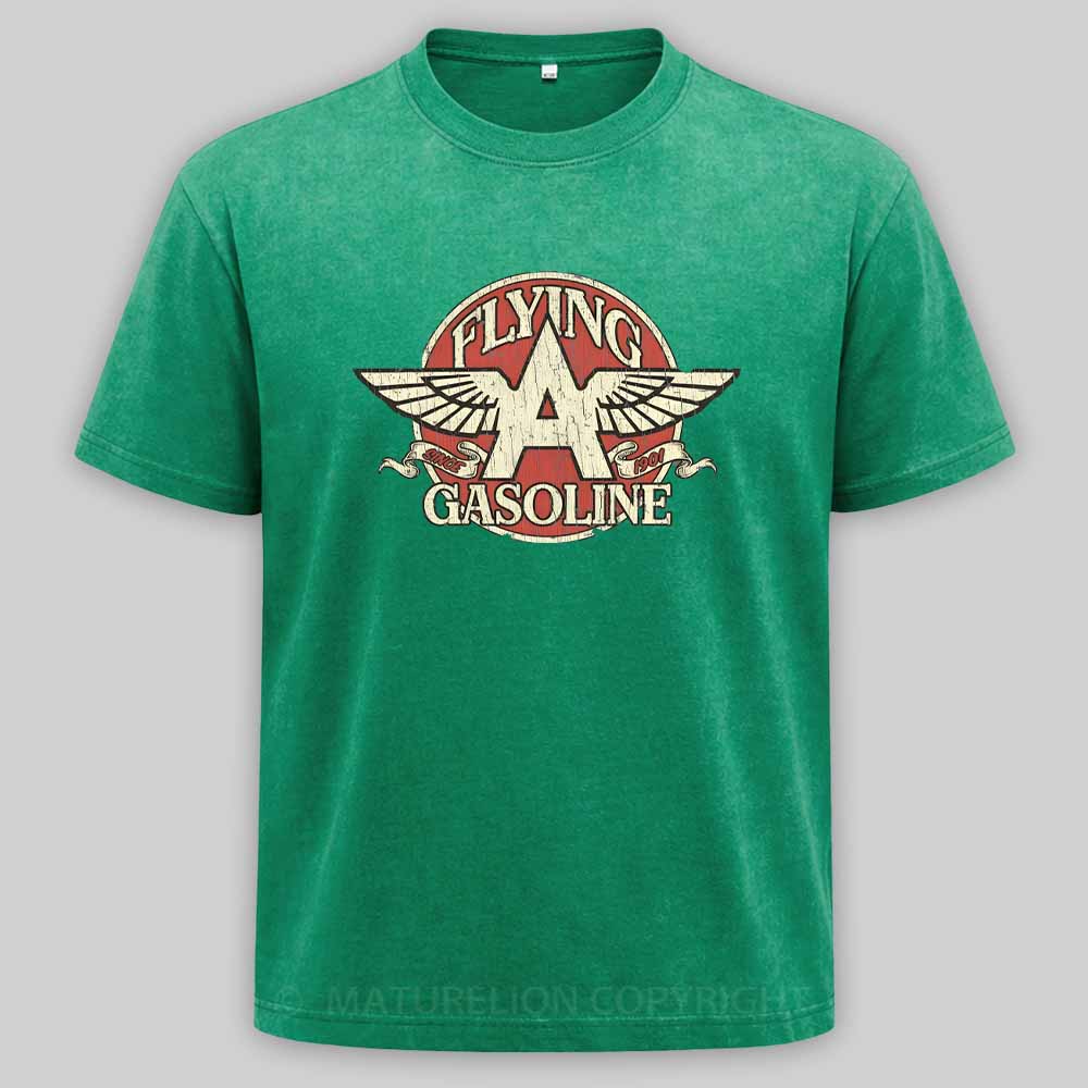 Maturelion Flying A Gasoline 1901 Washed T-shirt