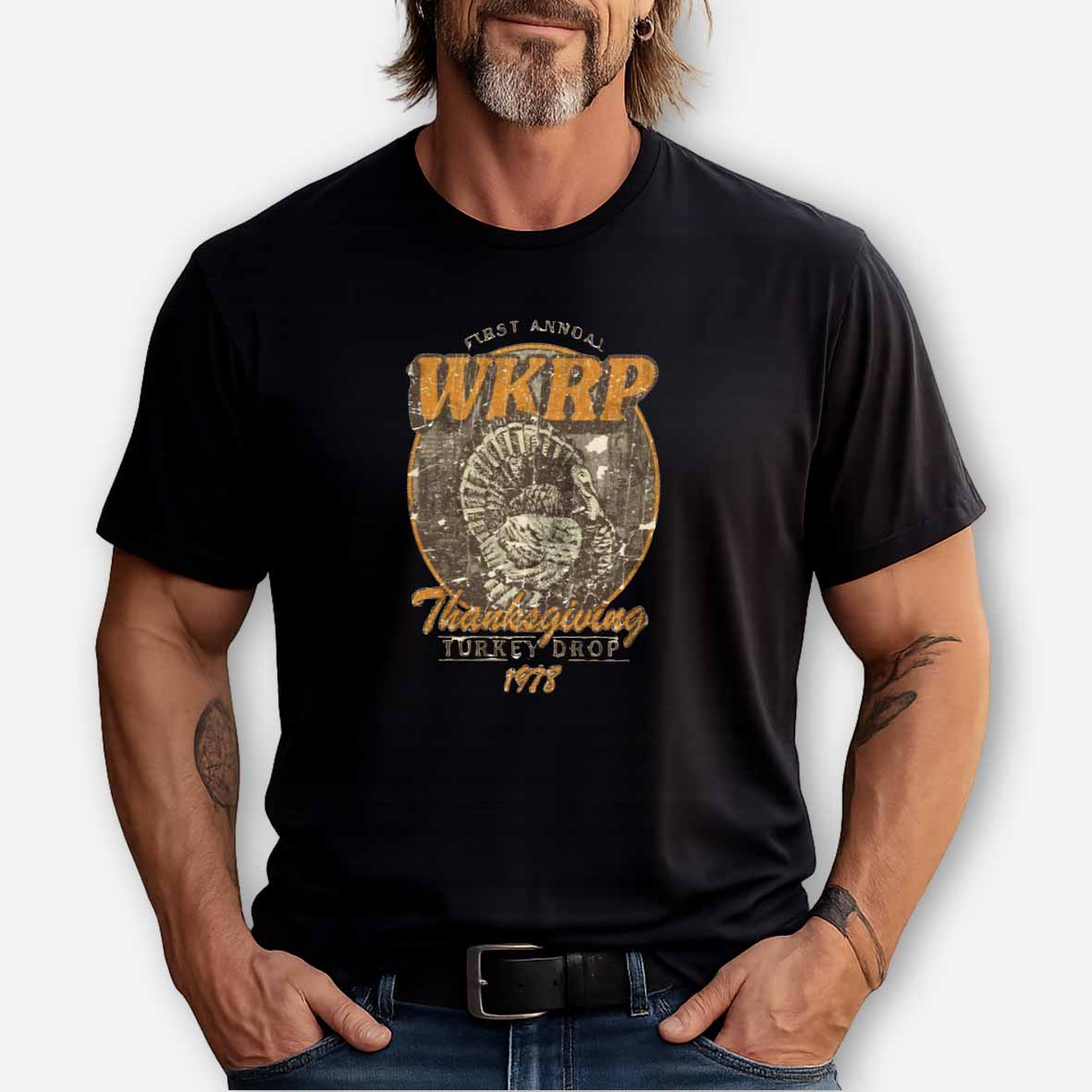 Maturelion WKRP Turkey Drop 1978 Cotton T-shirt