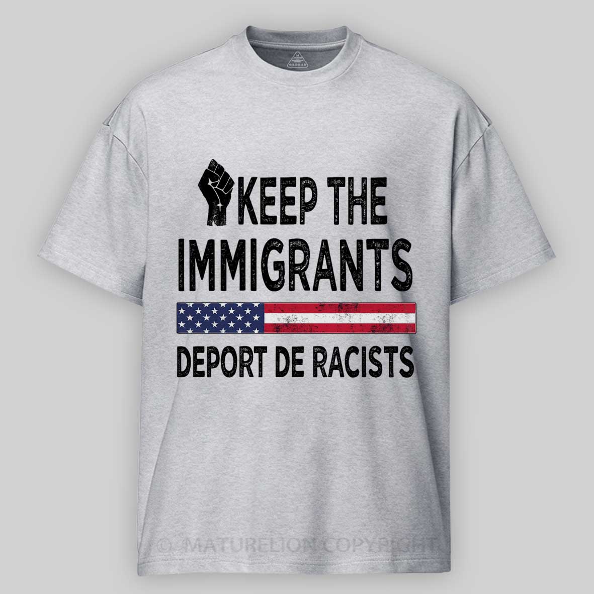 Maturelion The immigrants Cotton T-shirt